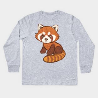 Red panda Kids Long Sleeve T-Shirt